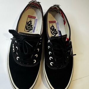 Vans Black Canvas Lace-Up Shoes